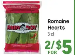 Tony’s Fresh Market Romaine Hearts offer