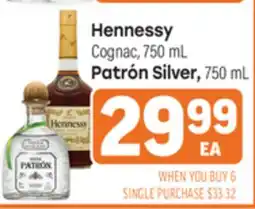 Tony’s Fresh Market Hennessy Cognac, 750 mL Patrón Silver offer