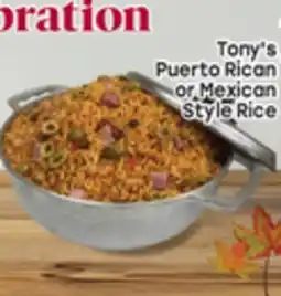 Tony’s Fresh Market Tony's Puerto Rican or Mexican Style Rice offer