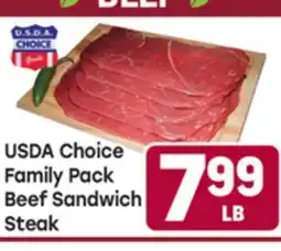 Tony’s Fresh Market USDA Choice Family Pack Beef Sandwich Steak offer