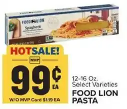 Food Lion Food Lion pasta offer