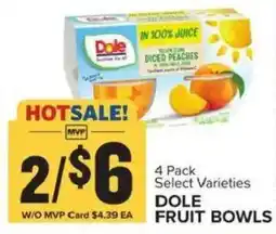 Food Lion Dole fruit bowls offer