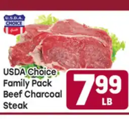 Tony’s Fresh Market USDA Choice Family Pack Beef Charcoal Steak offer