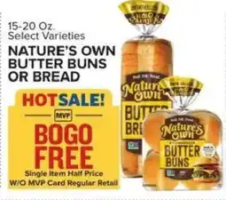 Food Lion Nature's Own Butter Buns or Bread offer