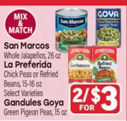 Tony’s Fresh Market San Marcos, La Preferida Gandules Goya offer