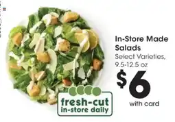 Kroger In-Store Made Salads offer