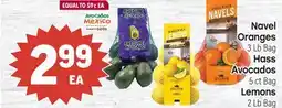 Tony’s Fresh Market Navel Oranges, Hass Avocados, Lemons offer