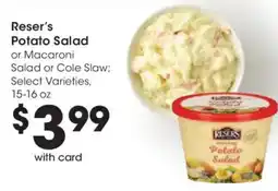 Kroger Reser's Potato Salad offer