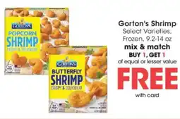 Kroger Gorton's Shrimp offer