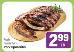 Tony’s Fresh Market Fresh Family Pack Pork Spareribs offer