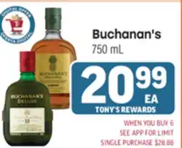 Tony’s Fresh Market Buchanan's offer