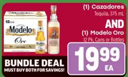 Tony’s Fresh Market (1) Cazadores Tequila AND (1) Modelo Oro offer