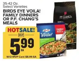 Food Lion Birds eye voila! family dinners or p.f. chang's meals offer