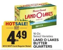 Food Lion Land O Lakes butter quarters offer