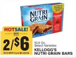 Food Lion Kellogg's Nutri Grain Bars offer