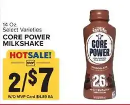 Food Lion Fairlife core power milkshake offer