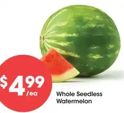Food 4 Less Whole Seedless Watermelon offer