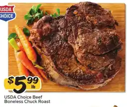 Winn Dixie Usda Choice Beef Boneless Chuck Roast offer