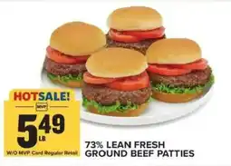 Food Lion 73% Lean Fresh Ground Beef Patties offer