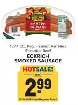 Food Lion Eckrich smoked sausage offer