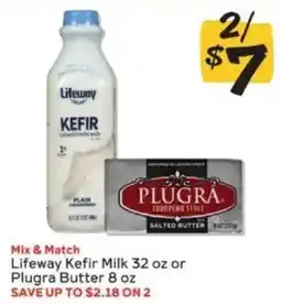 Winn Dixie Lifeway Kefir Milk or Plugra Butter offer