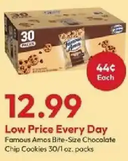 Stater Bros Famous Amos Bite-Size Chocolate Chip Cookies offer