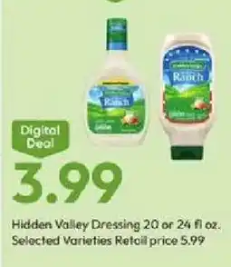 Stater Bros Hidden Valley Dressing offer