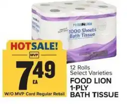 Food Lion Food Lion bath tissue offer