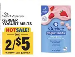 Food Lion Gerber yogurt melts offer