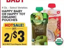 Food Lion Happy Baby or Happy Tot Organic Pouches offer