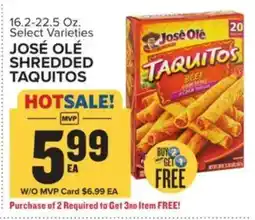 Food Lion Jose Ole shredded taquitos offer