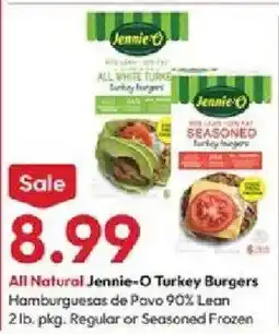 Stater Bros All Natural Jennie-O Turkey Burgers offer