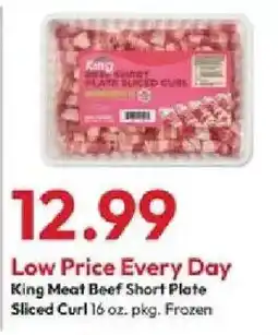 Stater Bros King Meat Beef Short Plate Sliced Curl offer