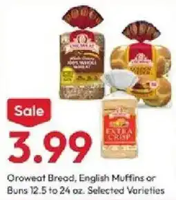 Stater Bros Croweart Bread, English Muffins or Buns offer