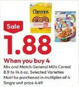 Stater Bros General Mills Cereal offer