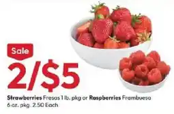 Stater Bros Strawberries or Raspberries offer