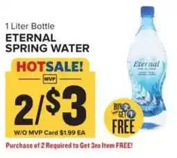 Food Lion Eternal spring water offer