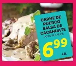 El Paso Grande CARNE DE PUERCO SALSA DE CACAHUATE offer