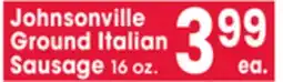 Jewel-Osco Johnsonville Ground Italian Sausage offer