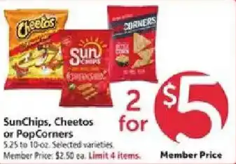 SunChips, Cheetos or PopCorners