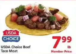 Safeway Usda Choice Beef Taco Meat offer