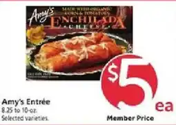 Safeway Amy's Entrée offer