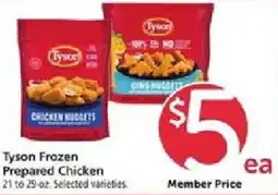 Safeway Tyson Frozen Prepared Chicken offer