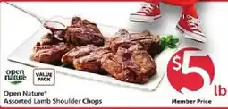 Safeway Open Nature Assorted Lamb Shoulder Chops offer