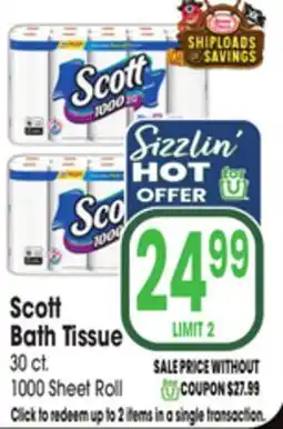 Jewel-Osco Scott Bath Tissue offer