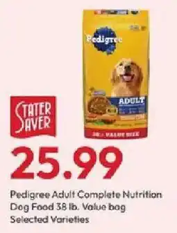 Stater Bros Pedigree Adult Complete Nutrition Dog Food offer