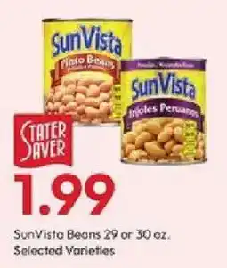 Stater Bros SunVista Beans offer