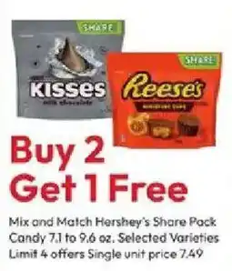 Stater Bros Hershey's Share Pack Candy offer