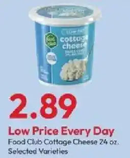 Stater Bros Food Club Cottage Cheese offer