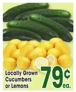 Jewel-Osco Locally Grown Cucumbers or Lemons offer